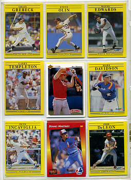 США КАРТОЧКИ БЕЙСБОЛЬНЫЕ 9 штук разных 7501-48