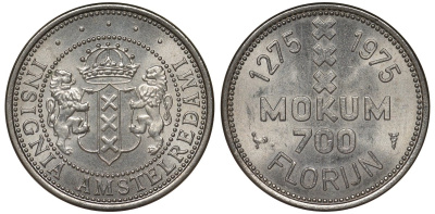 Нидерланды жетон 1975 700 лет Амстердаму медно-никель UNC 4122-116