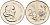 ЮАР 20 центов 1967 SUID-AFRIKA KM 69.2 никель PROOFLIKE 4119-226