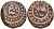Индия, Ауд (Авадх) (Awadh) 1 фалус ND АН1202, unknown mint, анонимный выпуск, RETROGRADE 30, вес 17.35 гр. KM 732 медь 4112-714