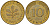 ФРГ 10 пфеннигов 1985 F J. 383, KM 108 сталь плакированная латунью    4603-536