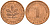 ФРГ 1 пфенниг 1991 A KM 105, J. 380 сталь плакированная медью    4598-663