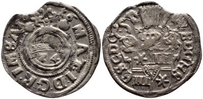 Шаумбург-Пиннеберг 1/24 талера 1616 KM 64 серебро 560-818