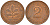 ФРГ 2 пфеннига 1979 G J.381a, KM 106a сталь плакированная медью    4598-844