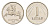 Литва 1 лит 1991 KM 91 медно-никель UNC 4647-929