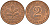 ФРГ 2 пфеннига 1978 D J.381a, KM 106a сталь плакированная медью    4598-837