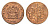 ЮАР 1/2 цента 1970 два капских воробья на ветке KM 81 бронза UNC 4643-148