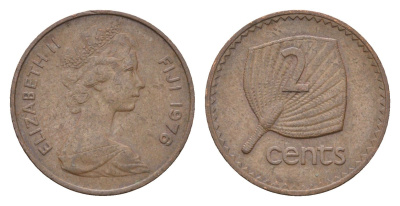 Фиджи 2 цента 1976 KM 28 бронза 4697-666