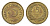 Турция 5 курушей 1949 редкий год KM 887 латунь 45-1154