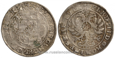 Ольденбург 1 гульден XVII век Фердинанд III Dav. 713 серебро 00-000-00