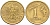 Польша 1 грош 2005 MW KM 276, Parchimowicz 701n латунь  4136-938
