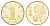 Китай 1 юань 2005 Китайский гороскоп - Год петуха KM 1575 латунь BU 4646-612