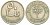 Бахрейн 50 филсов 1965 AH 1385, пальма KM 5 медно-никель 73-656