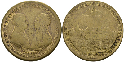 Россия жетон 1900 в память битвы при Лейпциге, диаметр 33 мм. вес 12,6 гр. 1095-9-63