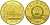 Китай 5 юаней 2001 90 лет революции KM 1364 латунь PROOF 1072-9-53