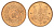 Япония 1 сен 1936 Год 11, Император Хирохито Сева (1926-1989) Y 47 бронза UNC 4695-942