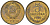 СССР 3 копейки 1970 KM 128a, Schon 77 латунь BUNC 4549-716