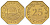Мальта 25 центов 1975 KM 29 латунь UNC 4624-521