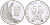 Франция 5 франков 1989 100 лет Эйфелевой башне KM 968a серебро PROOF 1077-7-24