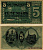 МЮЛЬХАУЗЕН 5 МАРОК 1918 НОТГЕЛЬД, 31 ОКТЯБРЯ 1918 - 1 ФЕВРАЛЯ 1919, ЗЕМЛЯ ТЮРИНГИЯ Geiger 364.01 бумага 6318-39-2-2