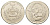 Биафра 1 фунт 1969 год-тип KM 6 серебро UNC 00-815-25