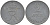 ДАНИЯ 2 ЭРЕ 1966 C; S, ФРЕДЕРИК IX (1947-1972) KM 840.2 цинк 87-1432