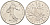 Франция 1/2 франка 1985 сеятель KM 931.1 никель 187-131
