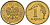 Польша 1 грош 2001 MW KM 276, Parchimowicz 701j латунь 4580-452