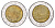 Италия 500 лир 1984 R, Квиринальский дворец в Риме KM 111 биметалл 186-1136