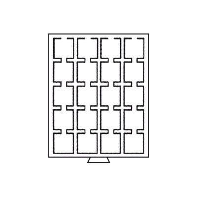 Бокс для монет на 20 ячеек, подходит для капсул Quadrum или монет в холдерах. 310511-1