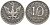 ПОЛЬША 10 ФЕНИГОВ 1917 FF, ПЕРВАЯ МИРОВАЯ ВОЙНА, ГЕРМАНСКАЯ ОККУПАЦИЯ, ЛЕГЕНДА НЕ КАСАЕТСЯ КРАЯ KM 6 железо 113-413