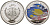 Палау 1 доллар 2008 серия вымирающие виды, амблиглифидодон лимонный (Amblyglyphidodon aureus), цветная эмаль KM 210 медно-никель PROOF 1091-3-51