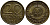 ГДР 20 пфеннигов 1969 А, первый год KM 11 латунь UNC 4397-231