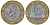 Франция 10 франков 1991 тип гений Бастилии KM 964.1, Le Frank 375.6 биметалл 45-835