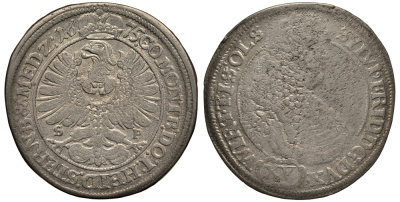 Силезия-Вюртемберг 15 крейцеров 1675 Фридрих серебро 413-1713