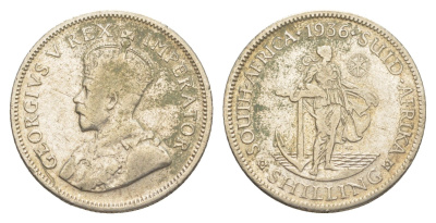 ЮАР 1 шиллинг 1936 KM 17.3 серебро 4178-641