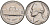 США 5 центов 1964 D, Джефферсон KM А192 медно-никель 106-347