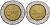 Италия 500 лир 1991 R, Квиринальский дворец в Риме KM 111 биметалл 4156-445