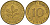 ФРГ 10 пфеннигов 1988 D KM 108, J.383 сталь плакированная латунью 4681-1155