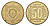 Югославия 50 динаров 1988 KM 133 латунь aUNC 4181-1237