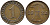 Германия 1 рентенпфенниг 1924 F KM 30, J. 306 бронза 4387-1122