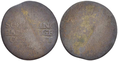 Гамбург 1 шиллинг 1794 OHK. Отто Генрих Кнорре (1761-1805) KM 214 серебро 3309-329