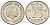 Нидерланды 25 центов 1951 Юлиана (1949-1980) KM 183 никель 220-546