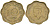 ЦЕЙЛОН 10 ЦЕНТОВ 1951 ГЕОРГ VI (1936-1952) KM 121 никель латунь 212-924