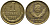 СССР 1 КОПЕЙКА 1988 фЕДОРИН 176, ММД KM 126а латунь 96-932