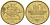 ЛИТВА 10 ЦЕНТОВ 1997 KM 106 латунь 4547-1146