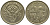 ИСЛАНДИЯ 50 КРОН 1987 КРАБ KM 31 никель латунь 181-644