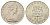 Гибралтар 1 крона 1968 Елизавета II (1952-2022), старый замок KM 4 медно-никель UNC 00-1067-2-14