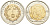 Турция 1 лира 2009 Красная книга, слон KM 1263 биметалл UNC M6-05