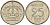 Швеция 25 эре 1957 T;S, Густав VI Адольф (1950-1973) КМ 824 серебро 4160-1249